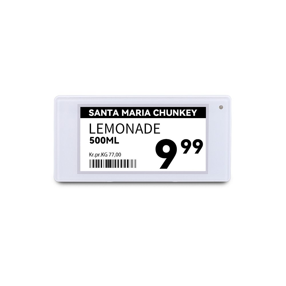 White Shell 2.66 Inch Electronic Shelf Label
