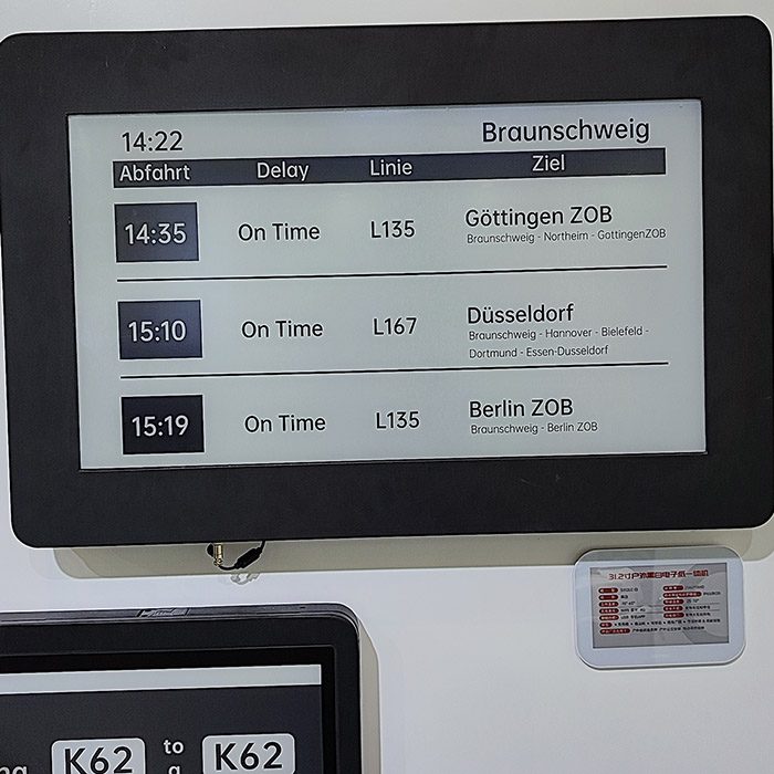 E-Paper Displays and ESL Applications in Smart Cities and Public Transportation